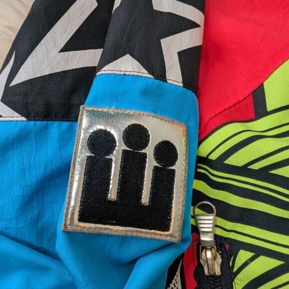 Vintage Goldwin USA Ski Team Windbreaker Comic Book Print All Over Men Large - Picture 5 of 16